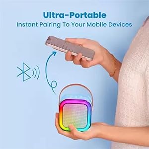 Mini Karaoke Machine for Kids Adults | Portable Bluetooth Karaoke Speaker with Mic for Kids Teens Adults, Ideal Gifts for Girls Boys Birthday Holiday Home Party
