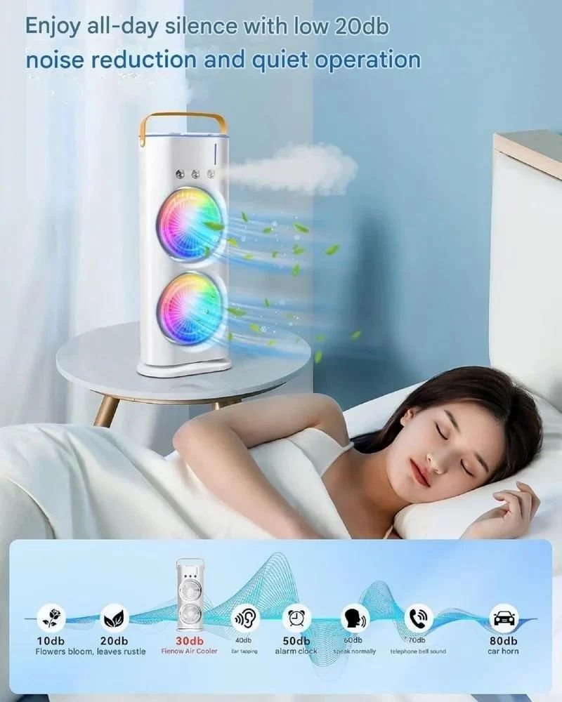 Mini Air Cooler Double Fan Mist Cooler