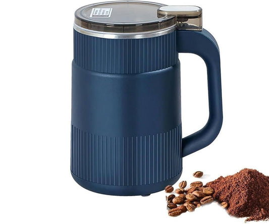 Portable Electric Coffee Grinder Spice & Coffee Bean Grinder | 300W Stainless Steel 4 Blade Mixer Grinder for Masala & Herb | for Dry Item,Push Button Control Durable 304 Stainless Steel