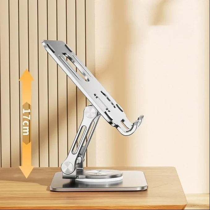 Adjustable Laptop Stand with 360° Rotating Base Tabletop Stand Foldable Portable Stand Holder Compatible for Notebook Ipad, laptop