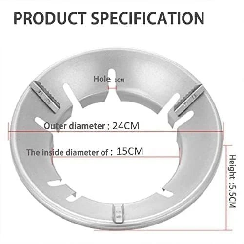 Gas Saver Burner Stand Gas Chula Burner Gas Saver Stand Jali Ring TrendTek Fire & Windproof Energy Saving, Gas Chula Support Stand 4 Legs Supported for Indian Gas