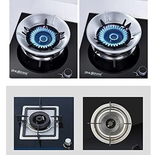 Gas Saver Burner Stand Gas Chula Burner Gas Saver Stand Jali Ring TrendTek Fire & Windproof Energy Saving, Gas Chula Support Stand 4 Legs Supported for Indian Gas
