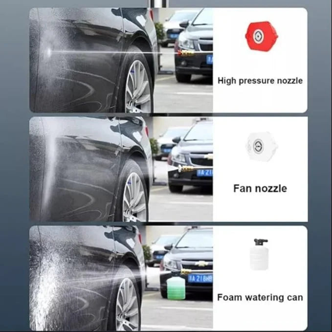 Cordless Portable Wireless Pressure Washer Gun 48V 12000mah High Pressure Water Gun for Car Wash Bike Washing Cleaning| Adjustable Nozzle and 5M Hose Pipe